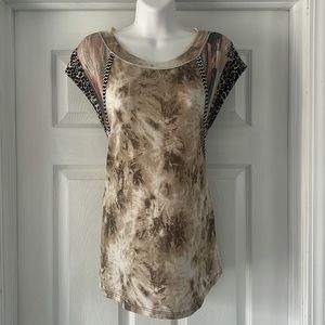 Ces Femme Mixed Pattern Top
